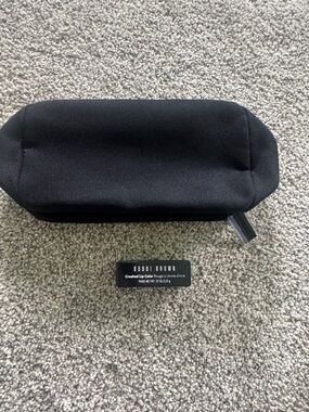 Bobbi Brown Black Cosmetic Case with Lip Color in Babe